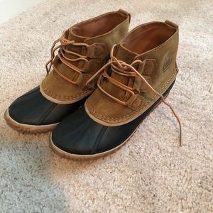 Sorry Tan And About Leather Duck Boots